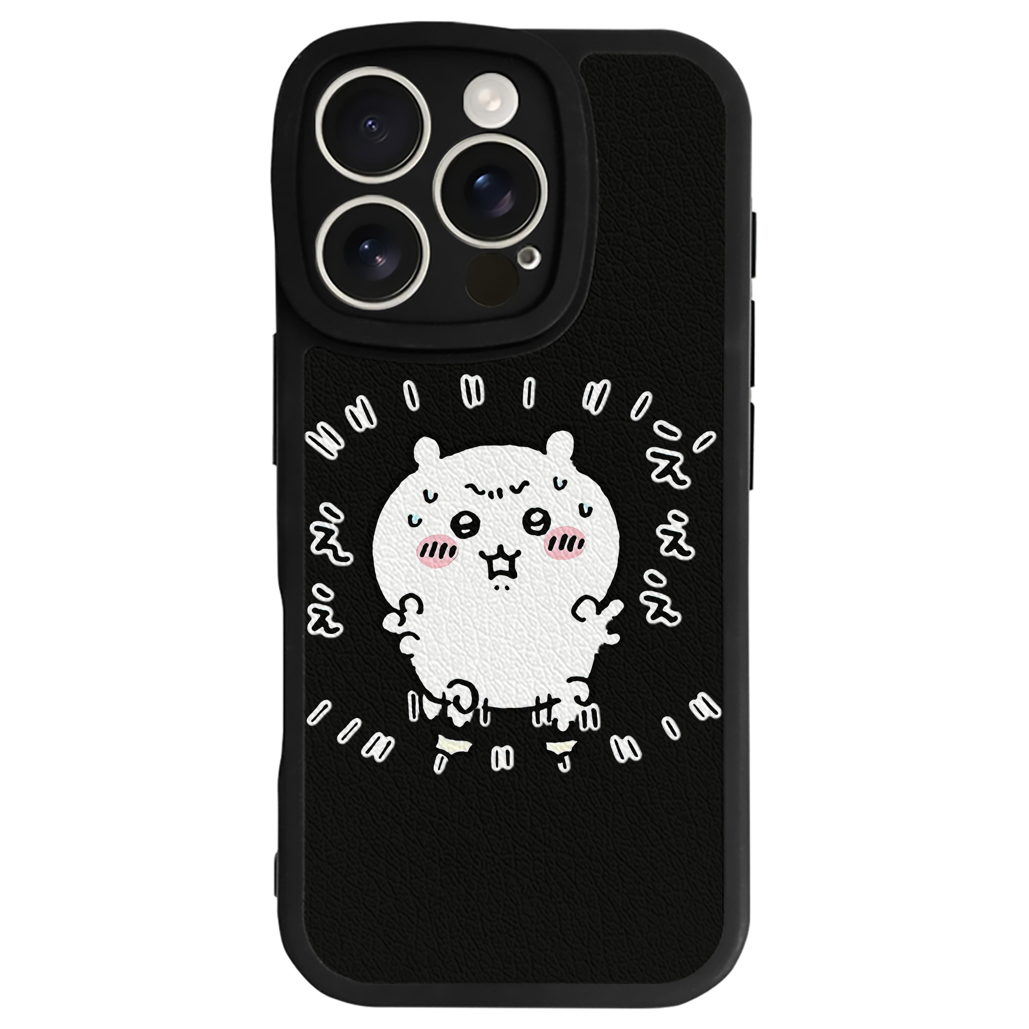 （画像用） ちいかわ ちいかわ Chii-kawa chiikawa 【iPhone 16シリーズ対応】シリコンスマホケース（レザー調） 材質：シリコン